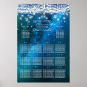 Mason Jar unter den Sternen Hochzeitstabelle Poster (Vorne)