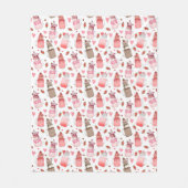 Mason Jar Valentine Milkshakes Fleecedecke (Vorderseite)