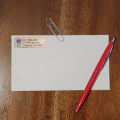 Mason Jar Violets-Adressetikett