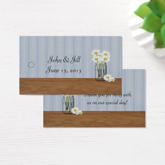 Mason Jar von Daisies Hang Tag (Schreibtisch)