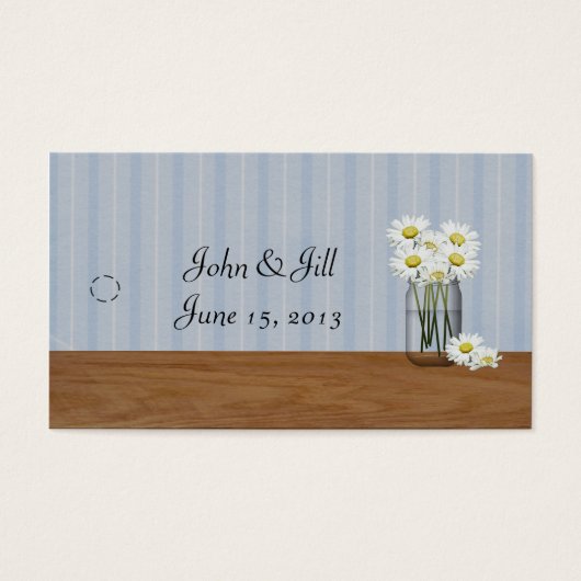 Mason Jar von Daisies Hang Tag (Vorderseite)