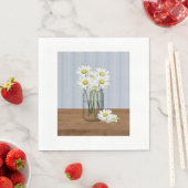 Mason Jar von Daisies Paper Napkins Serviette (Beispiel)