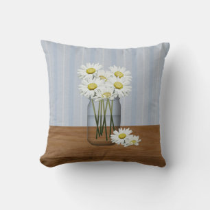 Mason Jar von Daisies Pillow Kissen