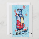 Mason Jar von der Liebe Feiertagskarte (Vorderseite)