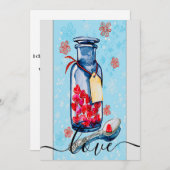 Mason Jar von der Liebe Feiertagskarte (Vorne/Hinten)