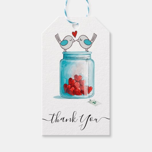 Mason Jar von der Liebe Geschenkanhänger (Vorderseite)