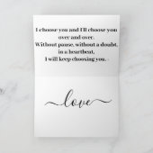 Mason Jar von der Liebe Karte (Innenseite)