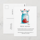 Mason Jar von Liebe Zuhause bewegt Postkarte (Vorne/Hinten)