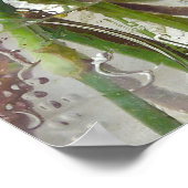 Mason Jar w/Rose und Wildblumen Poster (Ecke)