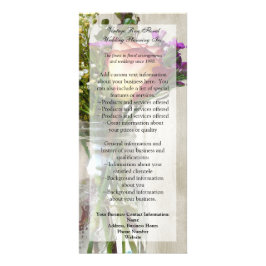 Mason Jar w/Rose und Wildblumen Werbekarte