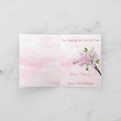 MASON JAR WATERCOLOR PINK PLATTERBSEN DANKESKARTE (Innenseite)