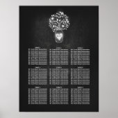 Mason Jar Wedding Chart Chalkboard Poster (Vorne)