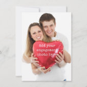 Mason Jar Wedding Einladung mit Verlobung Foto (Rückseite)