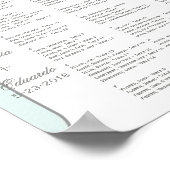 Mason Jar Wedding Einladung - Pastel Floral White Poster (Ecke)