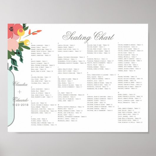 Mason Jar Wedding Einladung - Pastel Floral White Poster (Vorne)