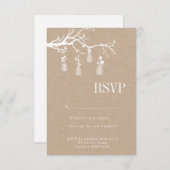 Mason Jar Wedding RSVP (Vorne/Hinten)