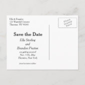 Mason Jar Wedding Save the Date Ankündigungspostkarte (Rückseite)