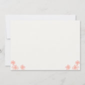 Mason Jar Weditation - Korallen, Limon, Weiß Einladung (Rückseite)