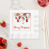 Mason Jar Weihnachtspapier Napkins Serviette (Beispiel)