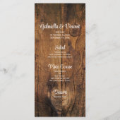 Mason Jar White Daisies Country Barn Wedding Menü Menükarte (Rückseite)