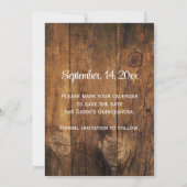 Mason Jar White Daisy Quinceañera Save the Date (Rückseite)