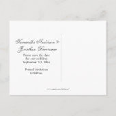 Mason Jar Wildblumen Barn Wood Save the Date Ankündigungspostkarte (Rückseite)