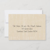 Mason Jar & Wildblumen RSVP-Karte RSVP Karte (Rückseite)