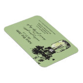 Mason Jar & Wildblumen Save the Date Magnet (Rechte Seite)