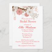 Mason Jars Brautparty, Baby Dusche Einladungen (Vorne/Hinten)