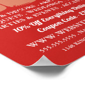 Mason Jars, Florist, Floristrische Werbung Poster (Ecke)