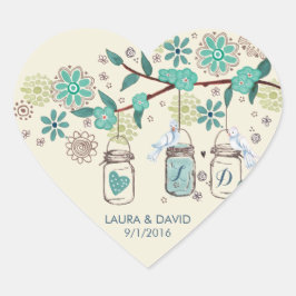 Mason Jars Garden Wedding | Circle Aufkleber