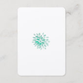 Mason Jars Garden Wedding Empfang Card Begleitkarte (Rückseite)