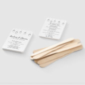 Mason Jars Hochzeitsprogramm Fan. Jar-Menü ausgese Fächer (Non-assembled)