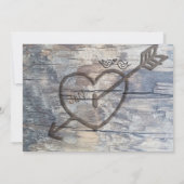 Mason Jars & Love Birds Rustikale Branch Einladung (Rückseite)