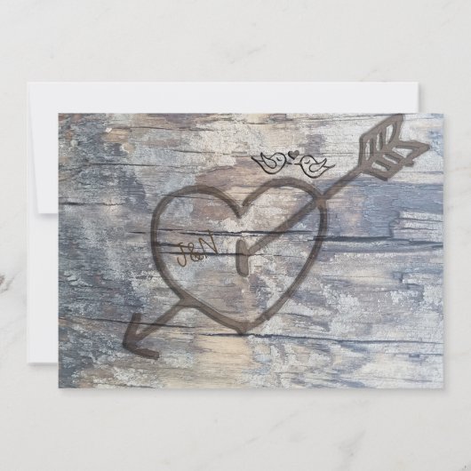 Mason Jars & Love Birds Rustikale Branch Einladung (Rückseite)