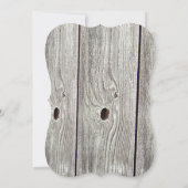 Mason Jars mit Wildblumen 12x18 Wedding Einladung (Rückseite)