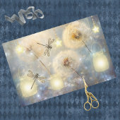 Mason Jars Stars Dragonflies und Dandelion Seeds Seidenpapier