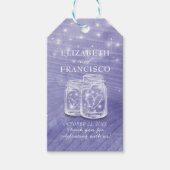 Mason Jars & String Lights Hochzeit Dankeschön Ges Geschenkanhänger (Vorderseite)