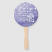 Mason Jars String Lights Hochzeitsprogramm Fächer (Vorderseite)