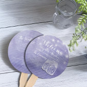 Mason Jars String Lights Hochzeitsprogramm Fächer