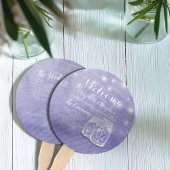 Mason Jars String Lights Hochzeitsprogramm Fächer