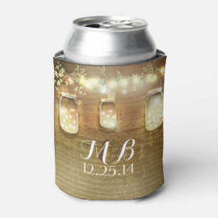 Mason Jars String Lights Rustikales Stallholz Dosenkühler