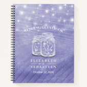 Mason Jars String Lights Wedding Guest Notizblock (Vorderseite)