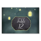 Mason Jars Summer Night Table Card Tischnummer (Rückseite)