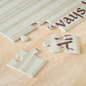 Mason Jars und Blume - Küssen Sie immer Me Goodnig Puzzle (Seite)