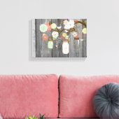 Mason Jars und Blume Leinwanddruck (Insitu (Wohnzimmer))