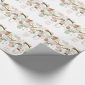 Mason Jars und Hübsche Blume Geschenkpapier (Ecke)