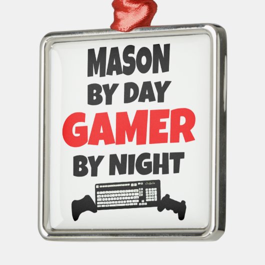 Mason Lieben Videospiele spielen Ornament Aus Metall (Links)