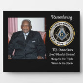 Mason Loved, Missed & Cherished Memorial Plaque Fotoplatte (Vorderseite)