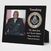 Mason Loved, Missed & Cherished Memorial Plaque Fotoplatte (Seite)